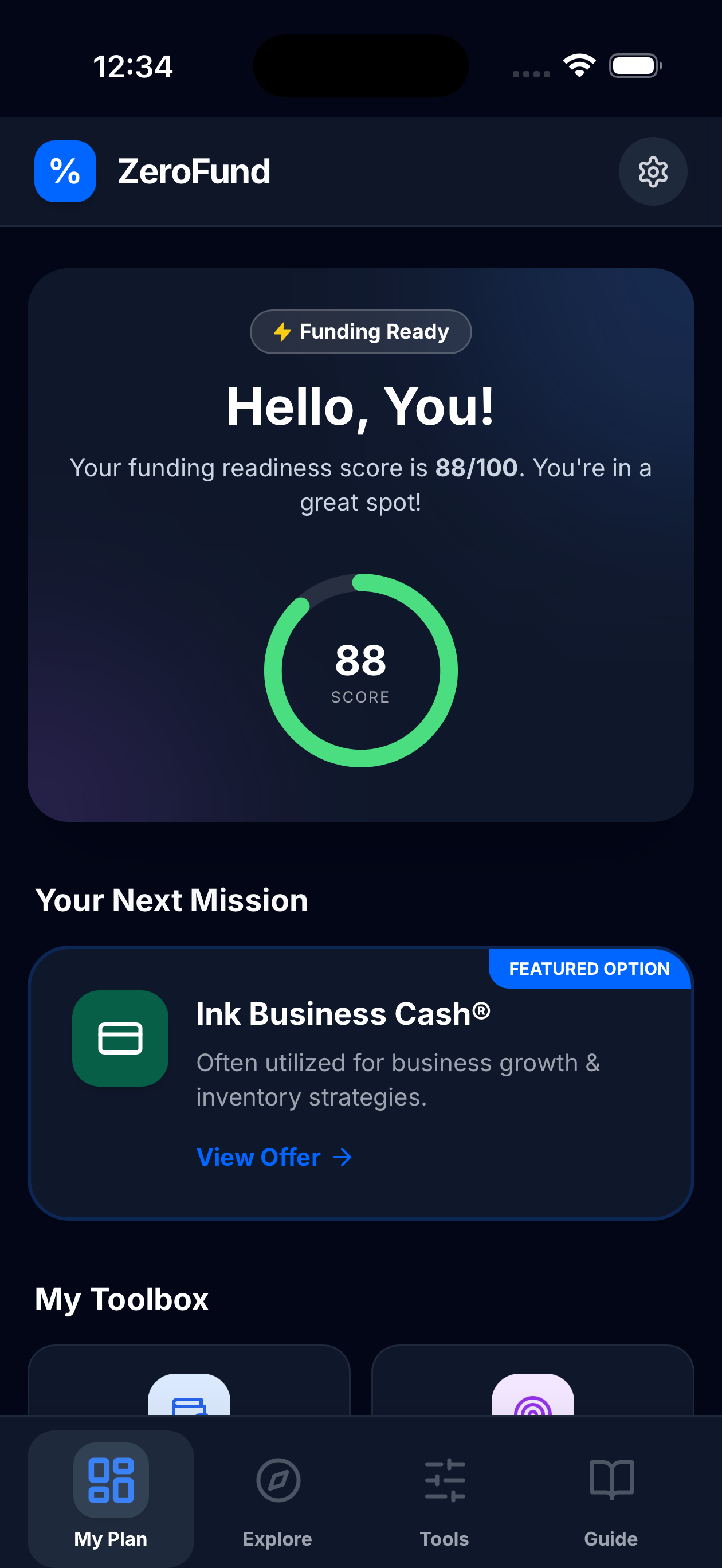 ZeroFund screenshot 2